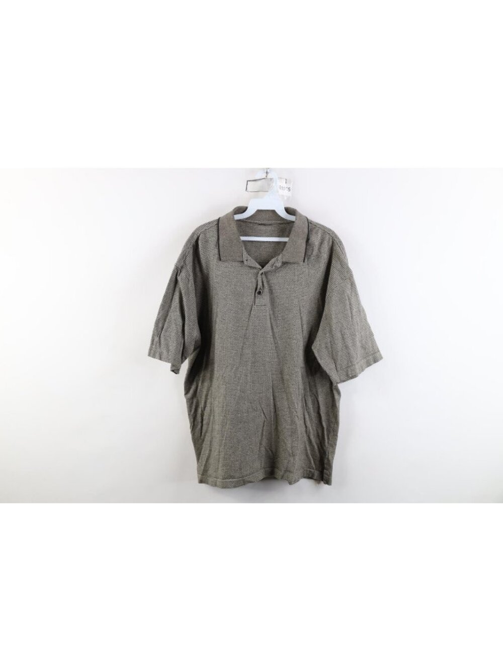 Vintage 90s Streetwear Mens XL Geometric Knit Collared Golf Golfing Polo Shirt